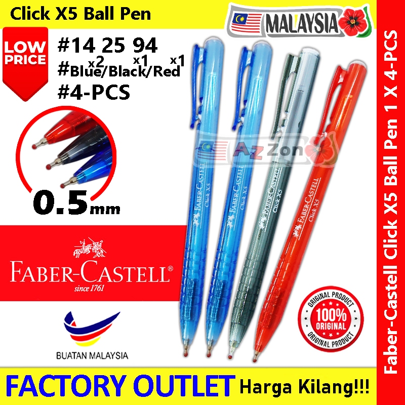 【Value Pack】 Faber-Castell Click X5 Click X7 Ball Pen #Faber-Castell # ...