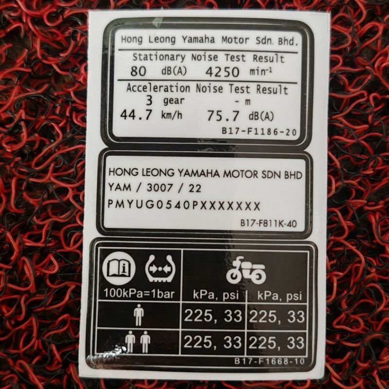 YAMAHA SWING ARM STICKER SET FOR LC LC135 Y15 Y15ZR | Shopee Malaysia