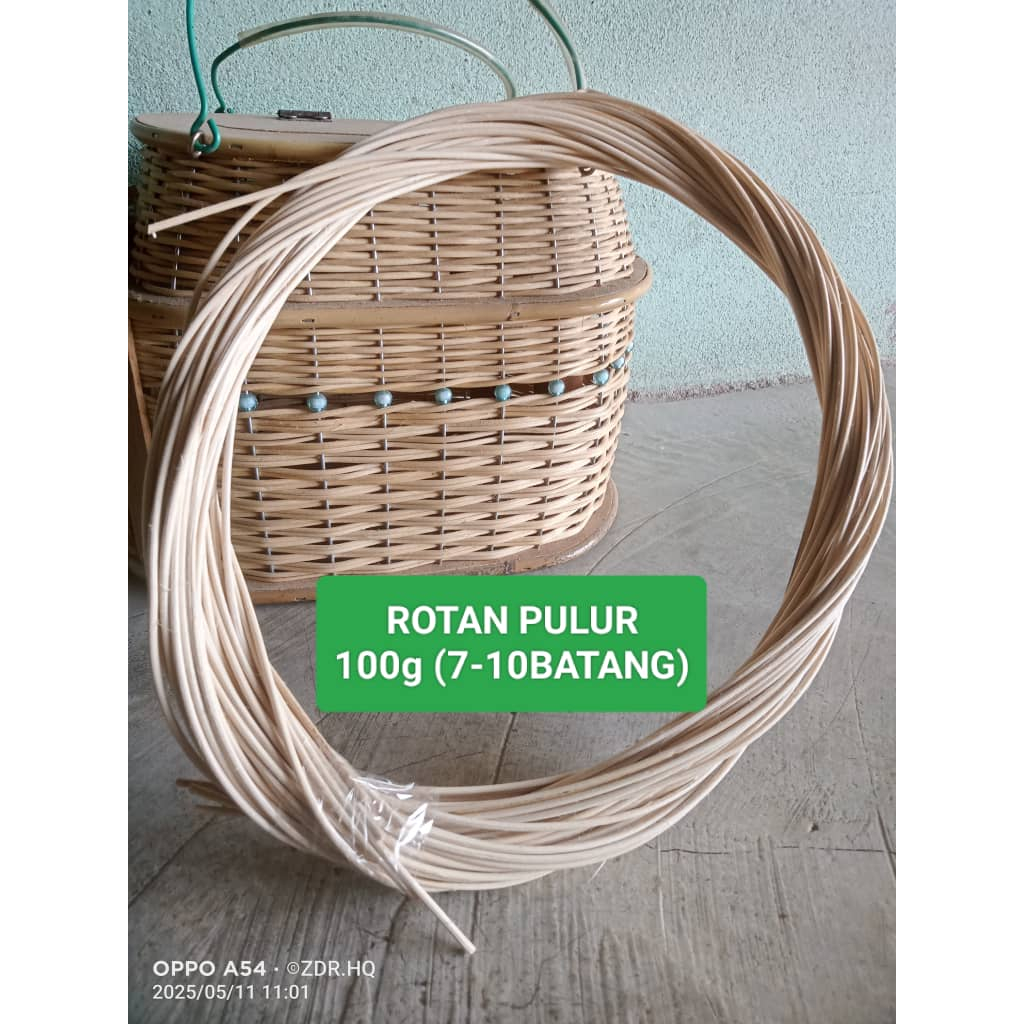 (ROTAN PULUR 2.5MM : 7-10 BATANG : 100GM) rotan buat catok/rotan halus ...