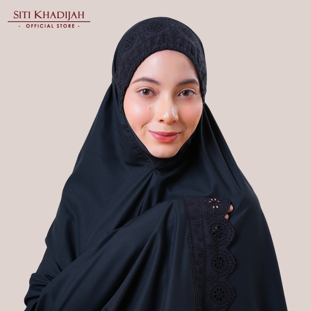 Siti Khadijah Telekung Signature Razia in Black | Shopee Malaysia