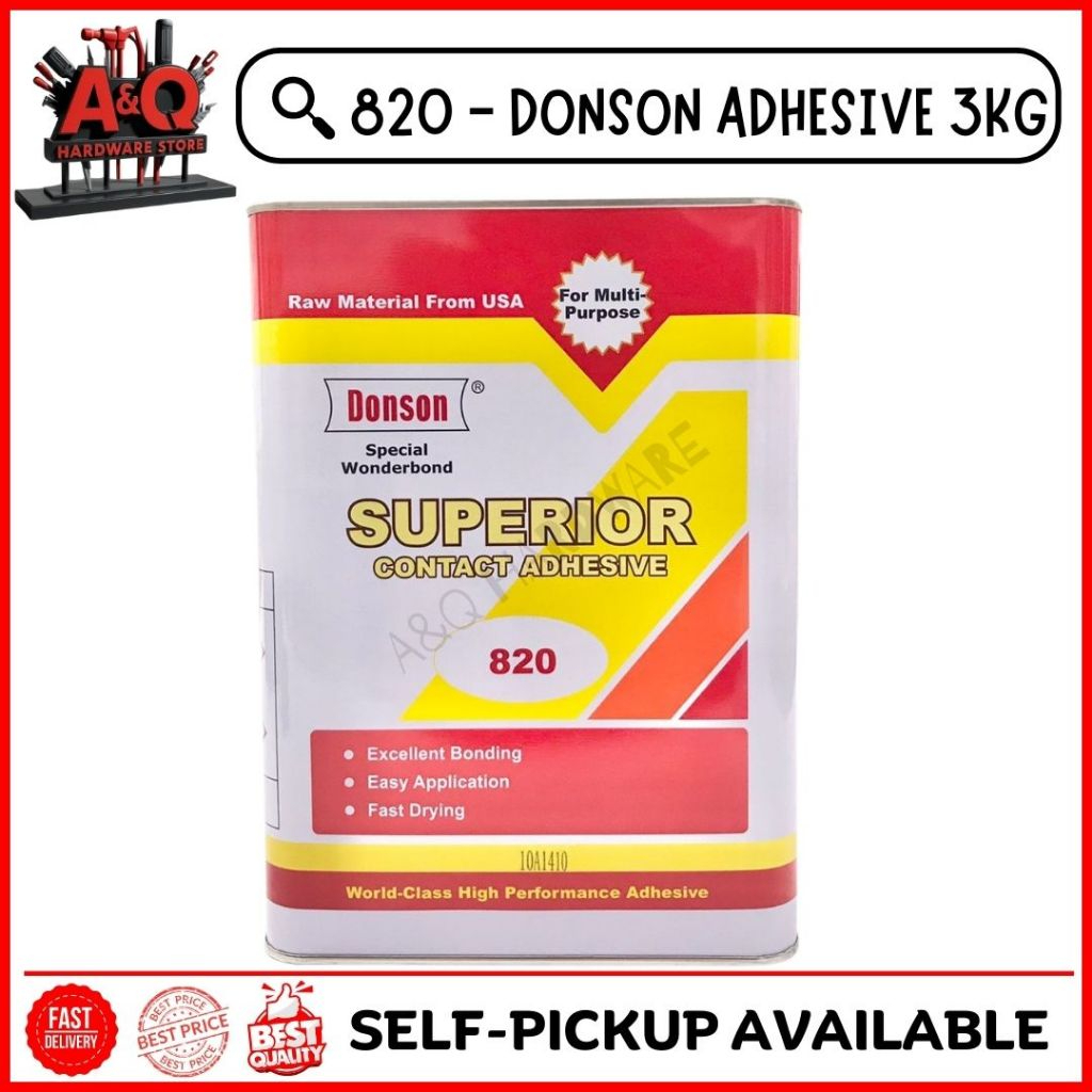 820 DONSON SUPERRIOR CONTACT ADHESIVE - 3KG | Shopee Malaysia