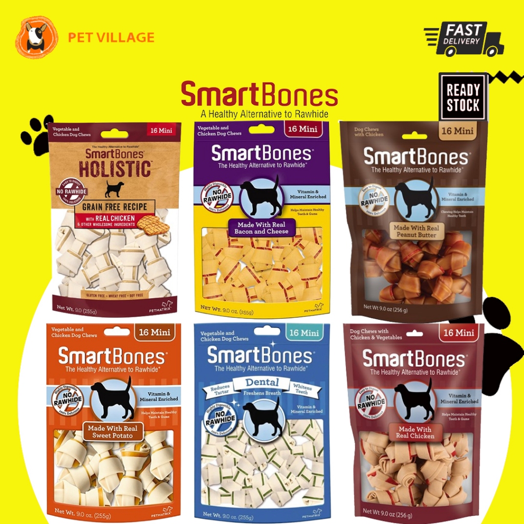 SMARTBONES HOLISTIC(ORIGINAL PACKAGING)Dental Chews For Dogs-16Minis ...