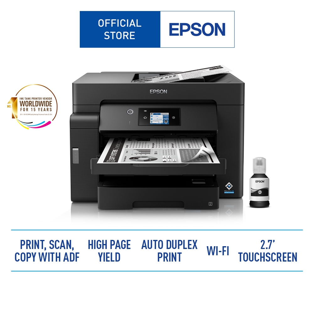 Epson EcoTank Monochrome M15140 A3 Wi-Fi Duplex All-in-One Ink Tank ...
