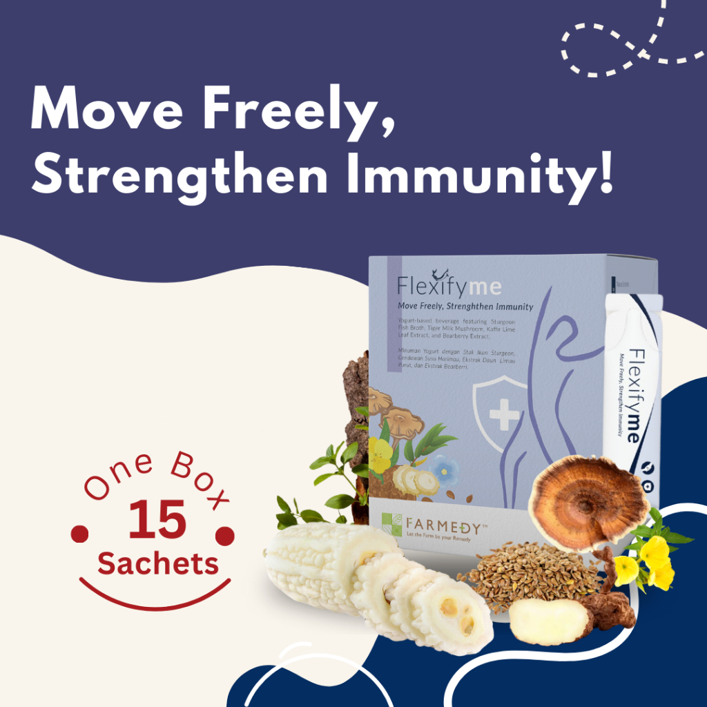 Farmedy FlexifyMe 15g x 15 Sachets Strengthen Immunity Promote healthy ...