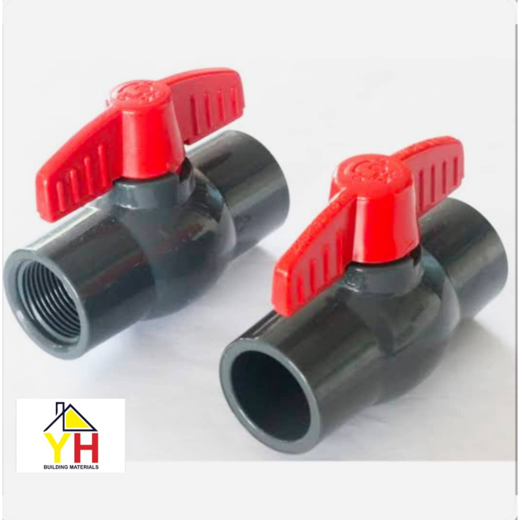 PVC Stopcock Ball Valve Without Thread 3/4