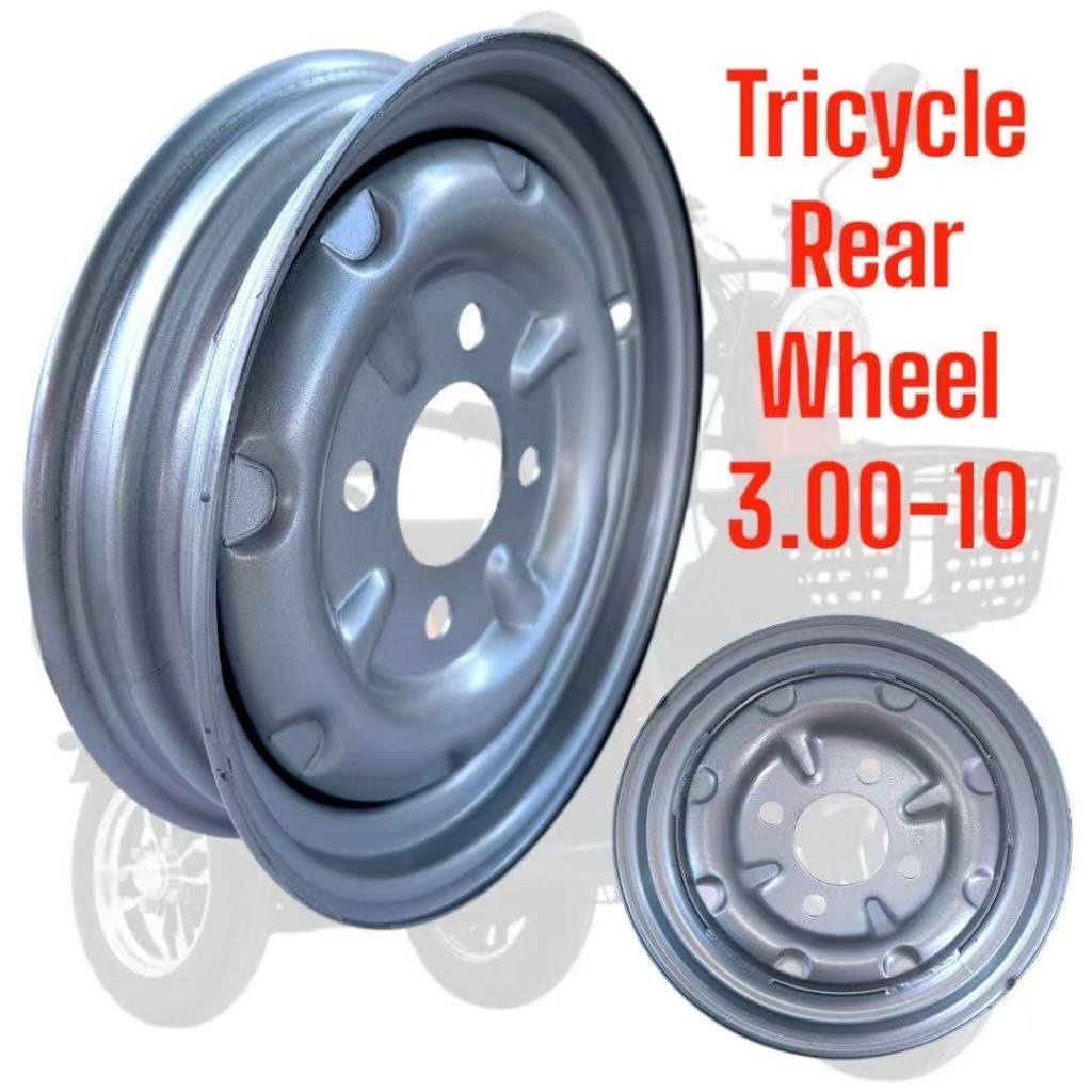 (ADD) 3.00-10 Tricycle Rear Wheel Rim Belakang Scooter Tiga Roda ...