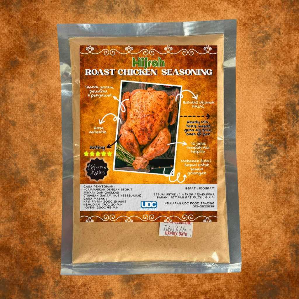 HIJRAH ROAST CHICKEN SEASONING SPICE MIX 50G / Halal [Makanan SIHAT ...