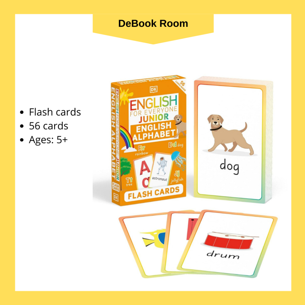 DK English for Everyone Junior English Alphabet Flash Cards | Shopee ...