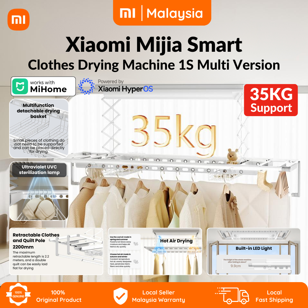Xiaomi Mijia Smart Clothes Dryer 1S Multi Function Hot Air Drying Rack ...