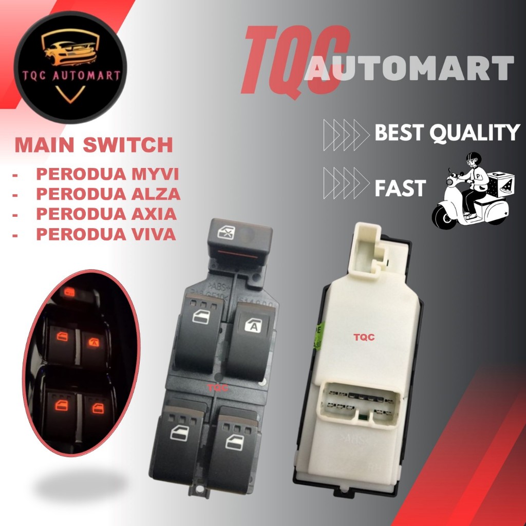 Perodua Myvi /Alza /Viva/ Axia Main Switch Power Window Main Switch ...