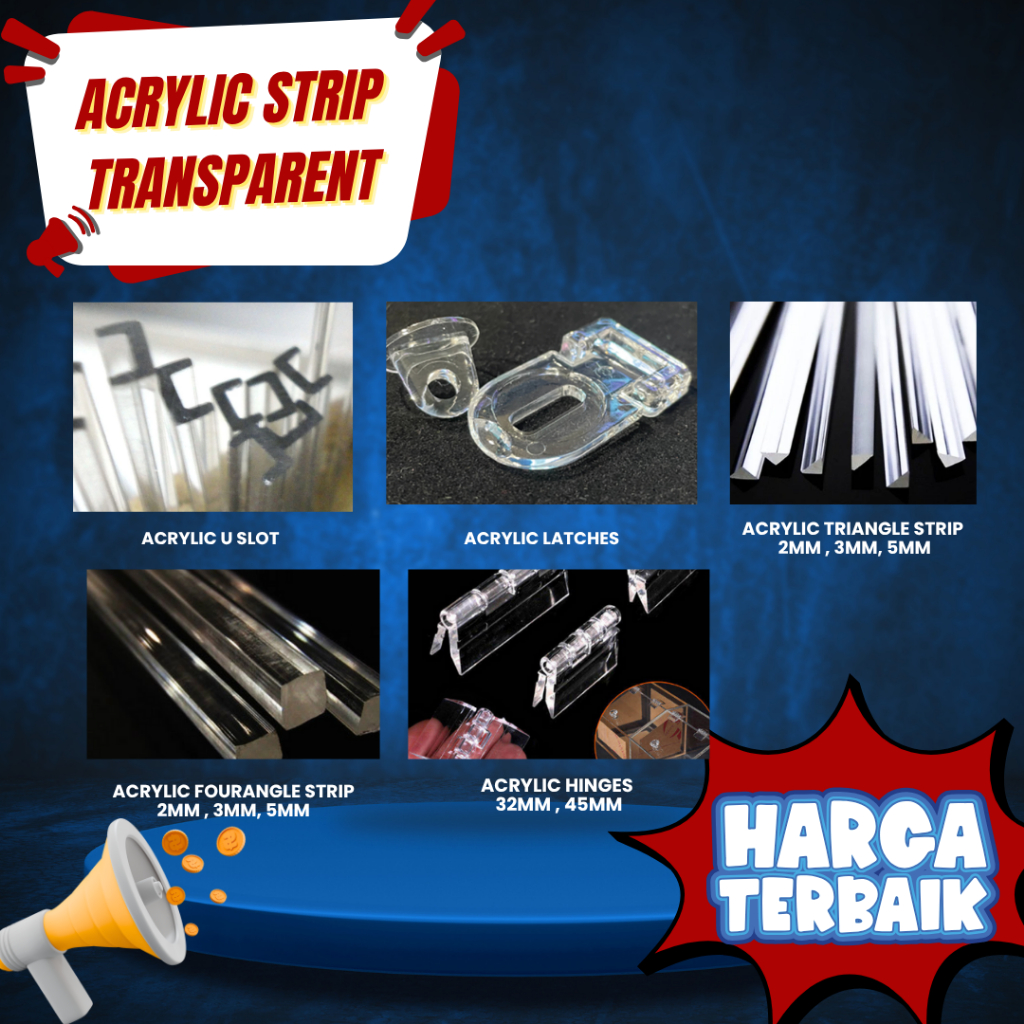 Acrylic Strip Transparent -Acrylic U Slot/Acrylic Latches/Acrylic ...