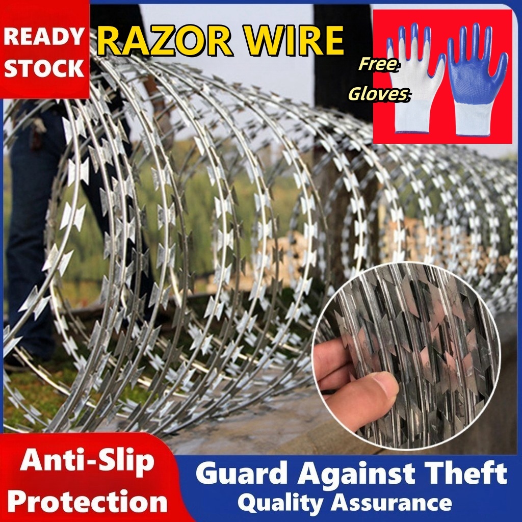 HOT Razor /Barbed Wire/Lurus Barbed Wire/Razor Barbed Wire/Kawat Razor ...