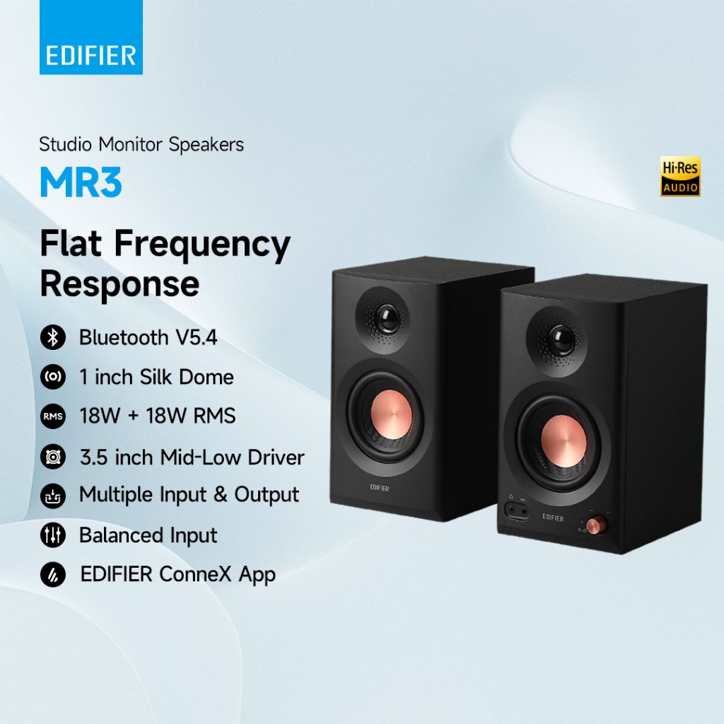 Edifier MR3 Hi-Res Bluetooth Studio Monitor Speaker With Edifier