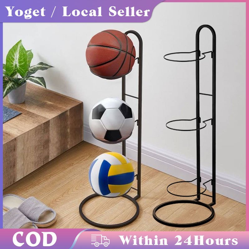 Metal Basketball Storage Rack / Vertical Ball Storage / Volleyball ...
