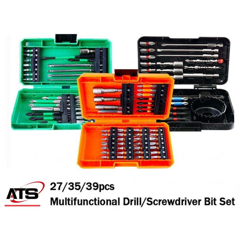 27/35/30pcs Multifunctional Drill/Screwdriver & MAGNET Bit Set | Shopee ...