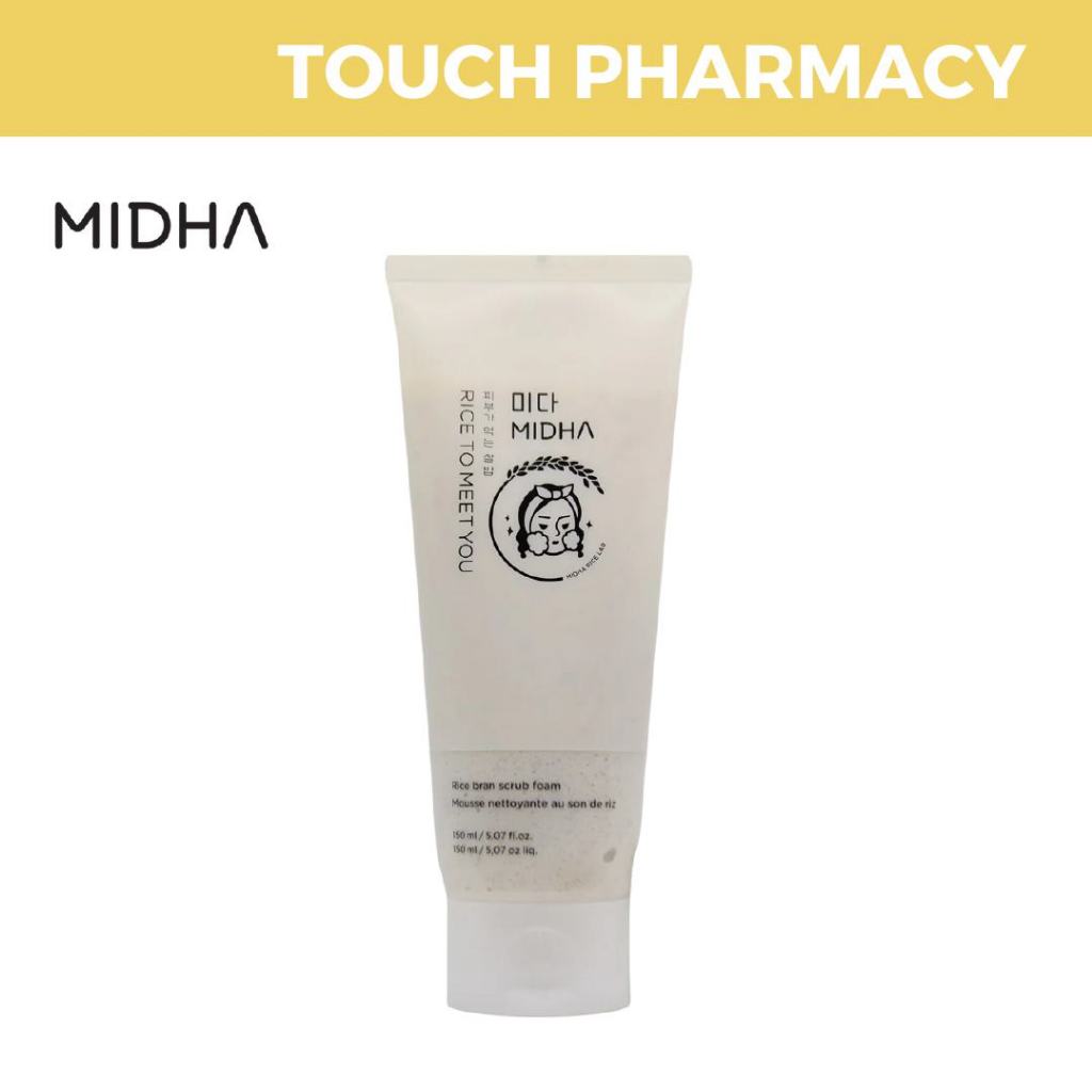 MIDHA Rice Bran Scrub Foam 150ML (Made in Korea) | Shopee Malaysia