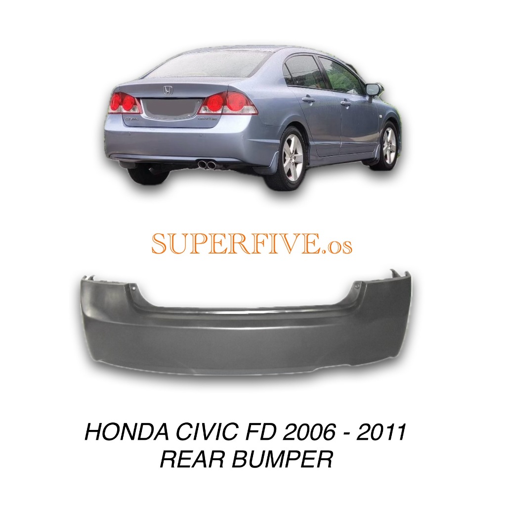 HONDA CIVIC FD SNA 2006 - 2011 REAR BUMPER / BUMPER BELAKANG | Shopee ...