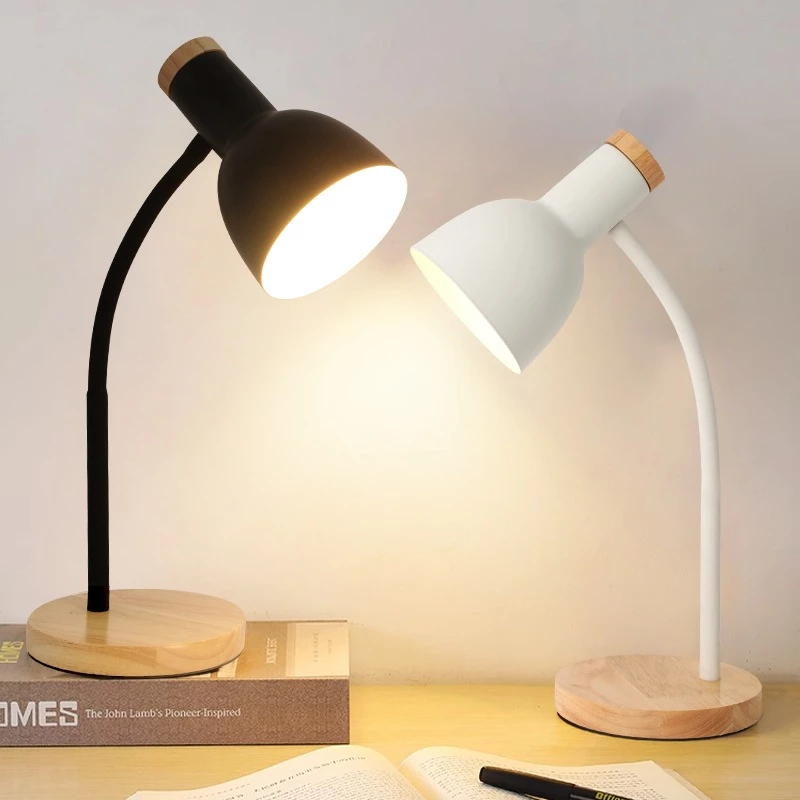 Nordic creative desk lamp modern bedside led eye protection desk ...
