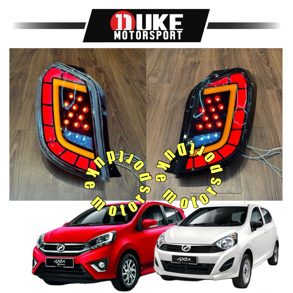 Perodua Axia 2014 - 2022 Galaxy Design Dynamic Tail Lamp With Signal ...