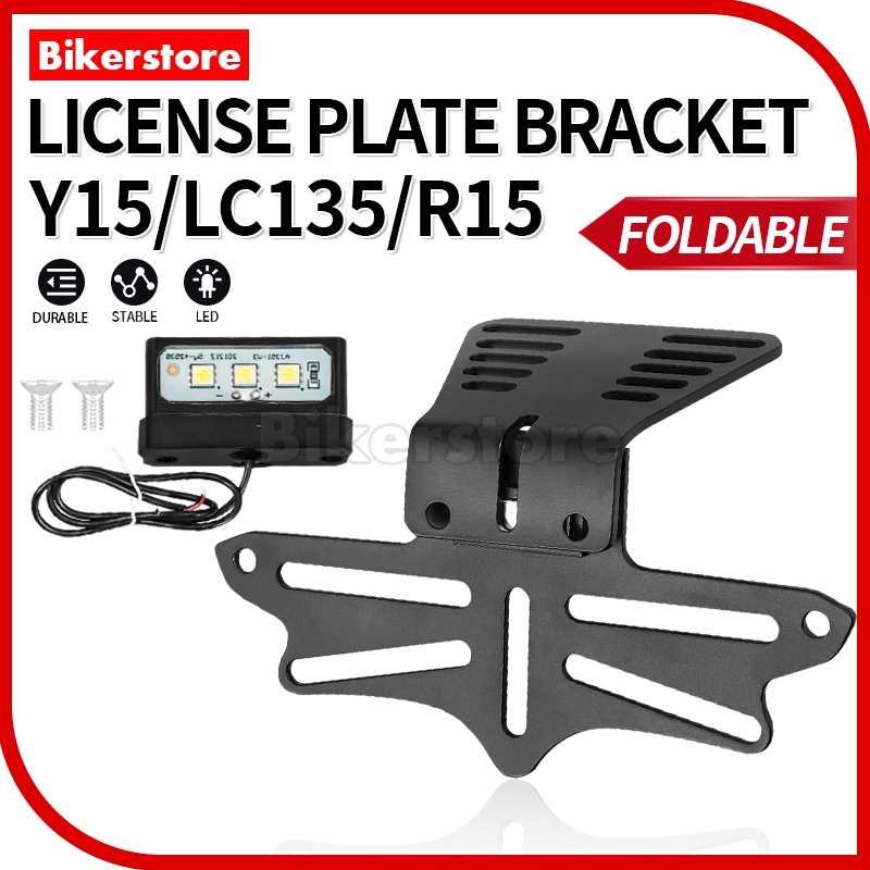 Y15 LC135 R15 License Number Plate Holder Universal Foldable Magnetic ...