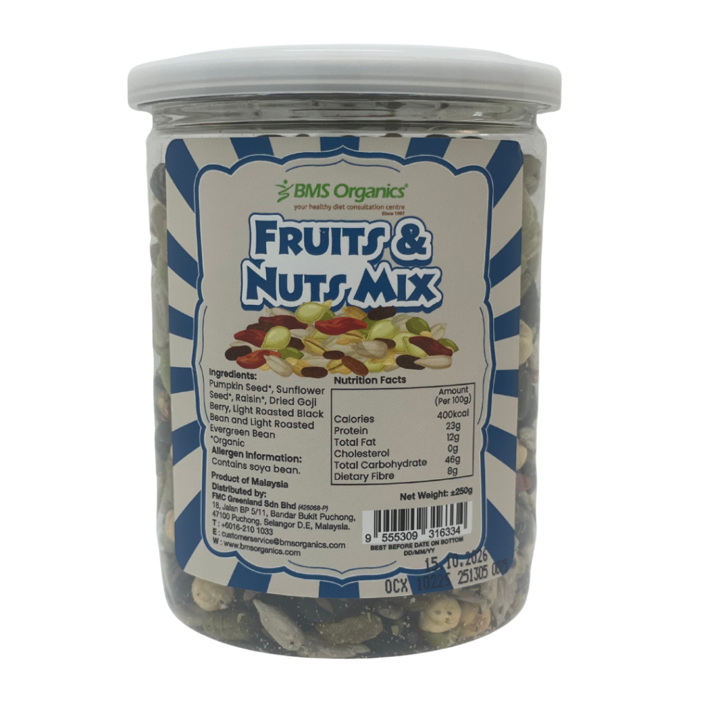 BMS Organics-Fruits & Nuts Mix (250g) | Shopee Malaysia