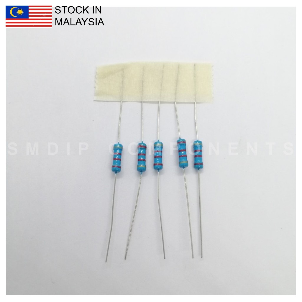 10PCS 2.2K ±5% 0.5W, Through Hole Resistor | Shopee Malaysia