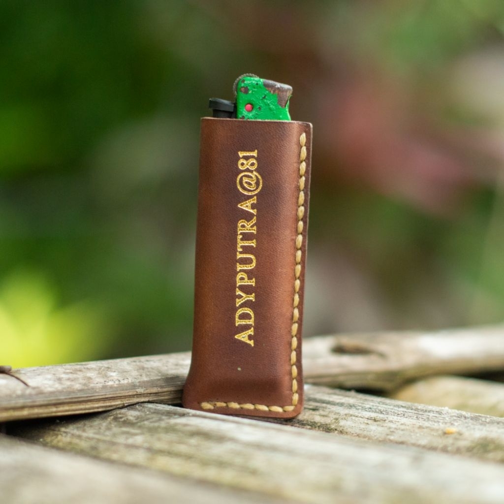Aming leathercraft casing lighter kulit / lighter case original leather ...