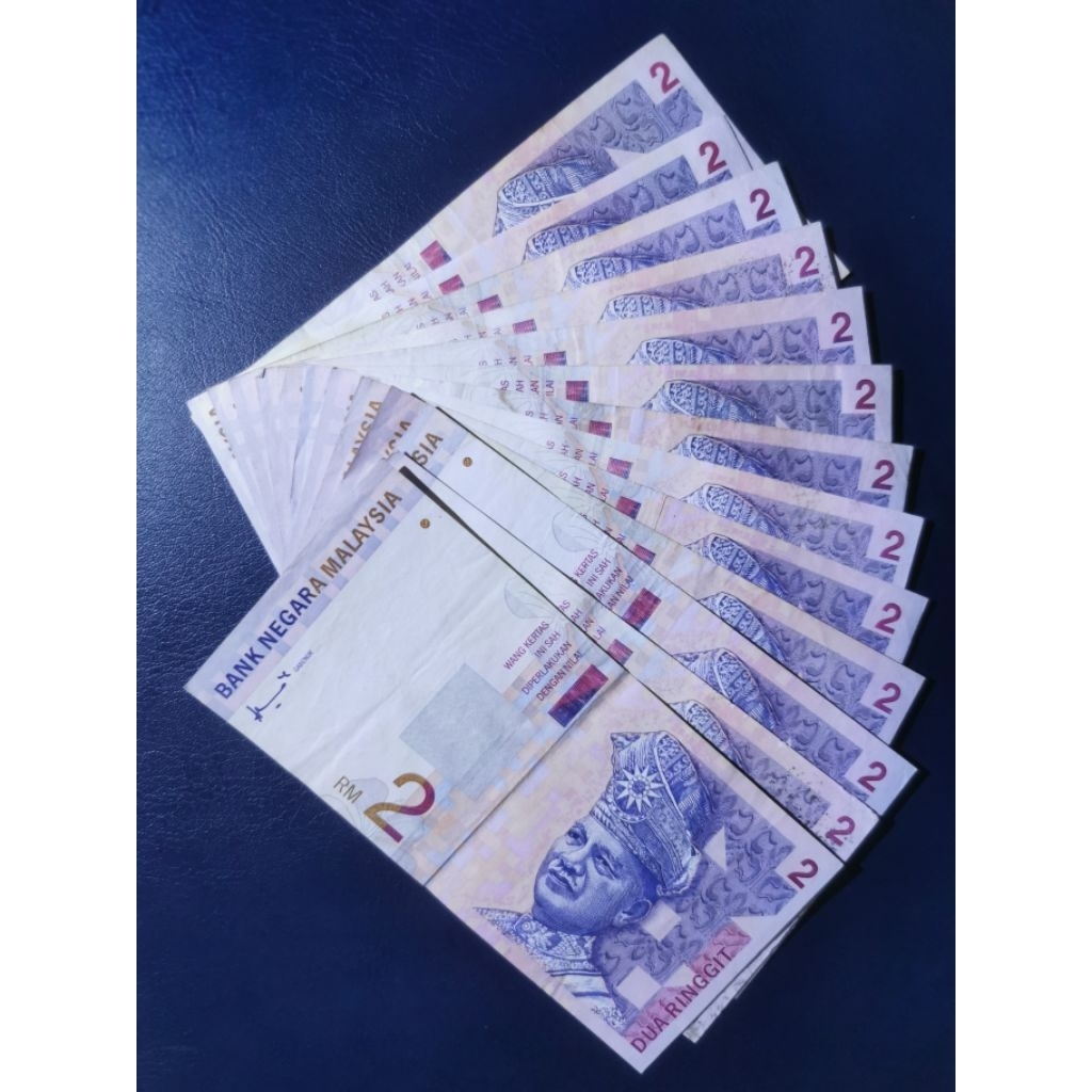 Banknote Malaysia Duit Lama Koleksi Siri 8 RM2 with Condition AEF ...