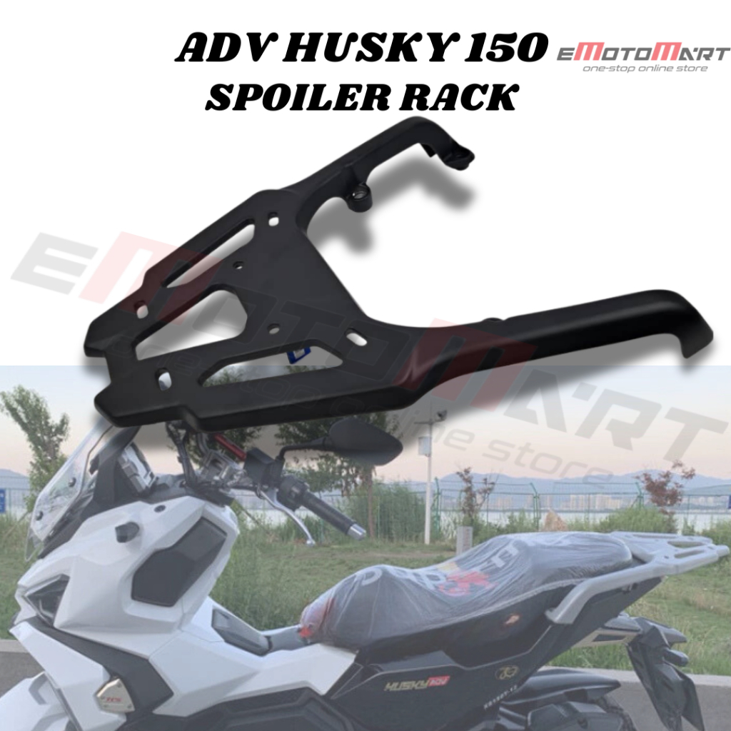 SYM ADV HUSKY 150 SPOILER RACK MONORACK tOP BOX RACK MOTORCYCLE RACK # ...
