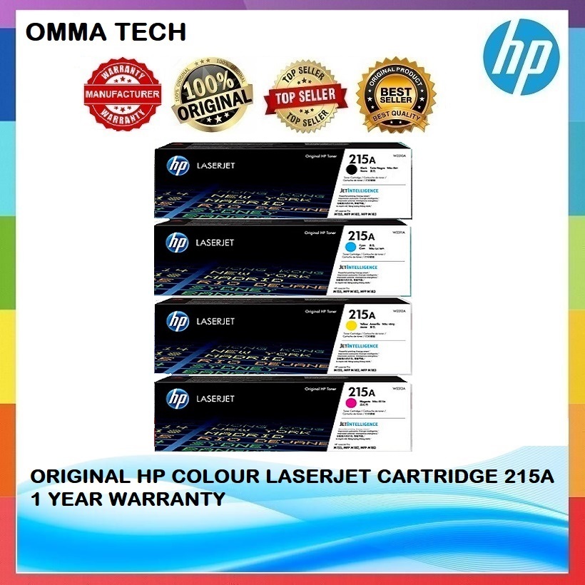 HP ORIGINAL CARTRIDGE 215A W2310A W2311A W231Aa W2313A MFP M182nw (all ...