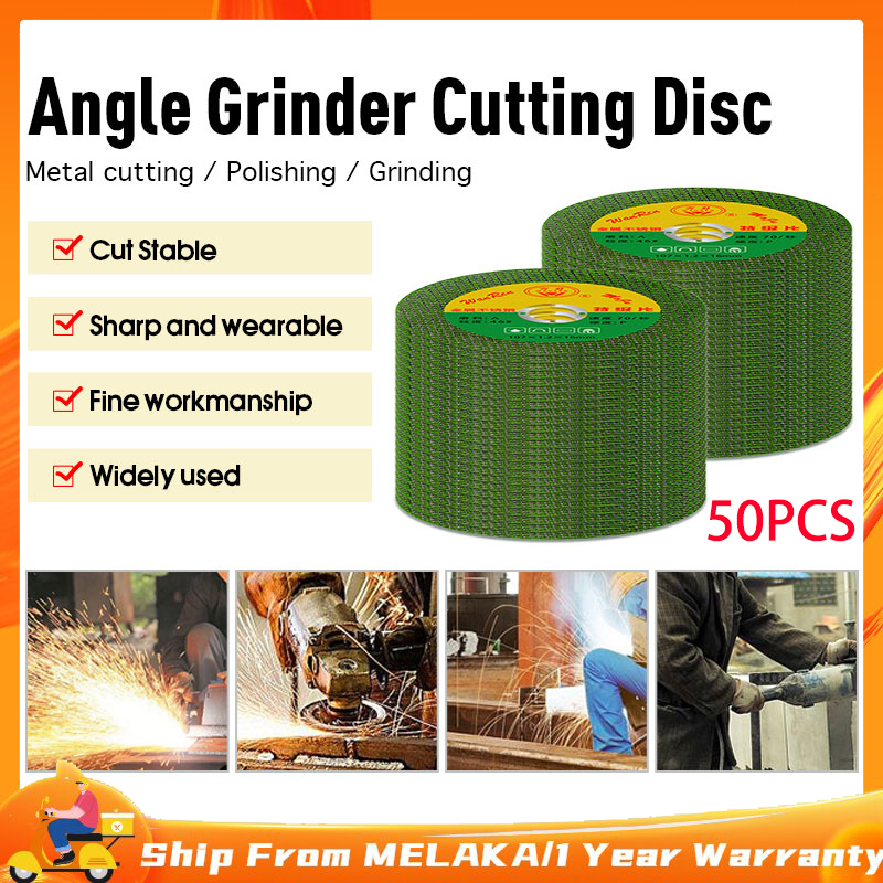 50Pcs Cutting Disc For Stainless Steel 107x1.2x16mm Cutting Angle Drill ...