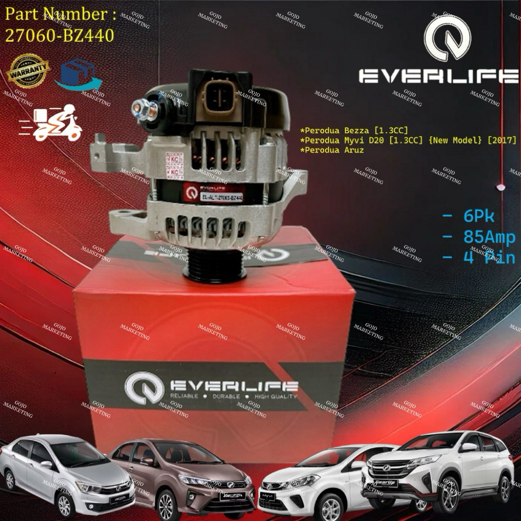 {27060-BZ440} Alternator Perodua Myvi D20 New Model 1.3CC / Perodua ...