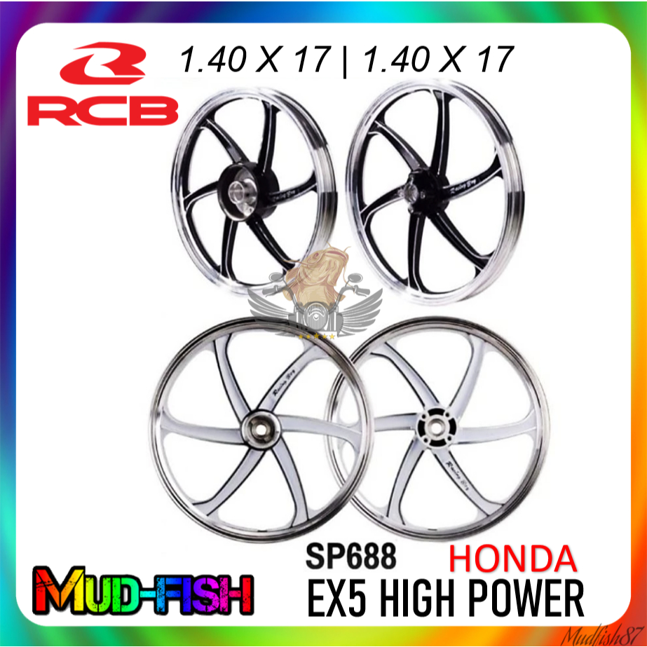 RCB SPORT RIM SP688 6 KAKI FOR HONDA EX5 HIGH POWER RACING BOY (140X17 ...