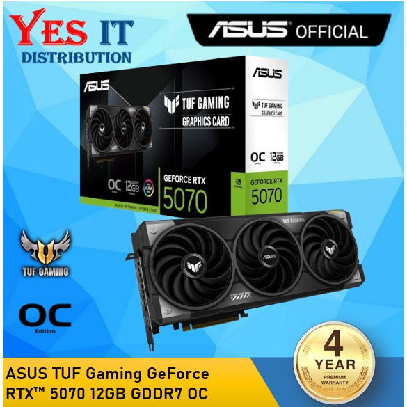 ASUS TUF Gaming GeForce RTX5070 12G GDDR7 RTX5070 Ti 16G GDDR7