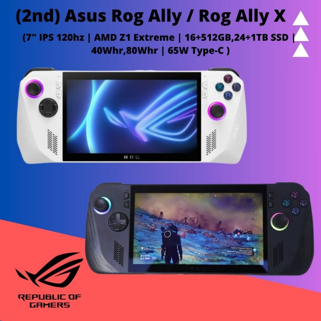 (2nd hand ) Asus ROG Ally X USED myset (7