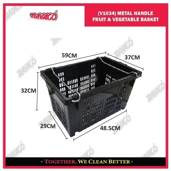 RAYACO VIP V1034 Heavy Duty Metal Handle Fruit & Vegetable Industrial ...