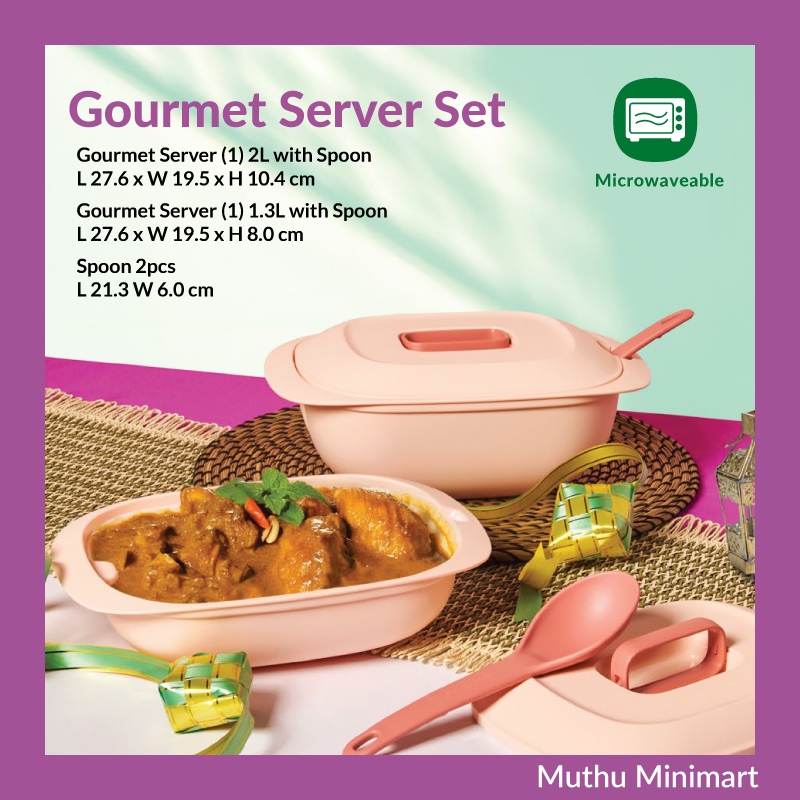 Original Tupperware | Gourmet Server Set with Serving Spoon kitchen ...