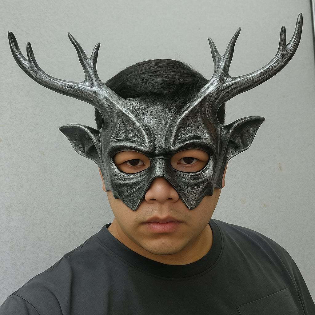 deer monster mask Rusa topeng Halloween carnival party costume ...