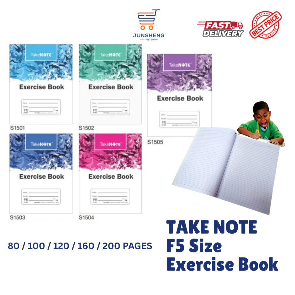 [BACK TO SCHOOL] UNI TAKE NOTE F5 EXERCISE BOOK / NOTE BOOK / BUKU NOTA ...