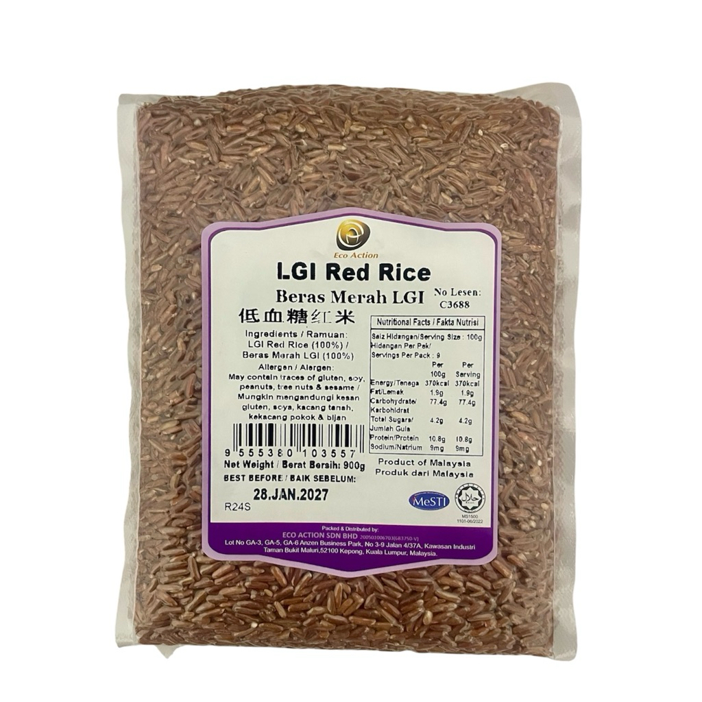 Lohas LGI Red Rice | LGI Rice | Suitable For Diabetes 900g 低血糖熟米 | 糖尿病 ...