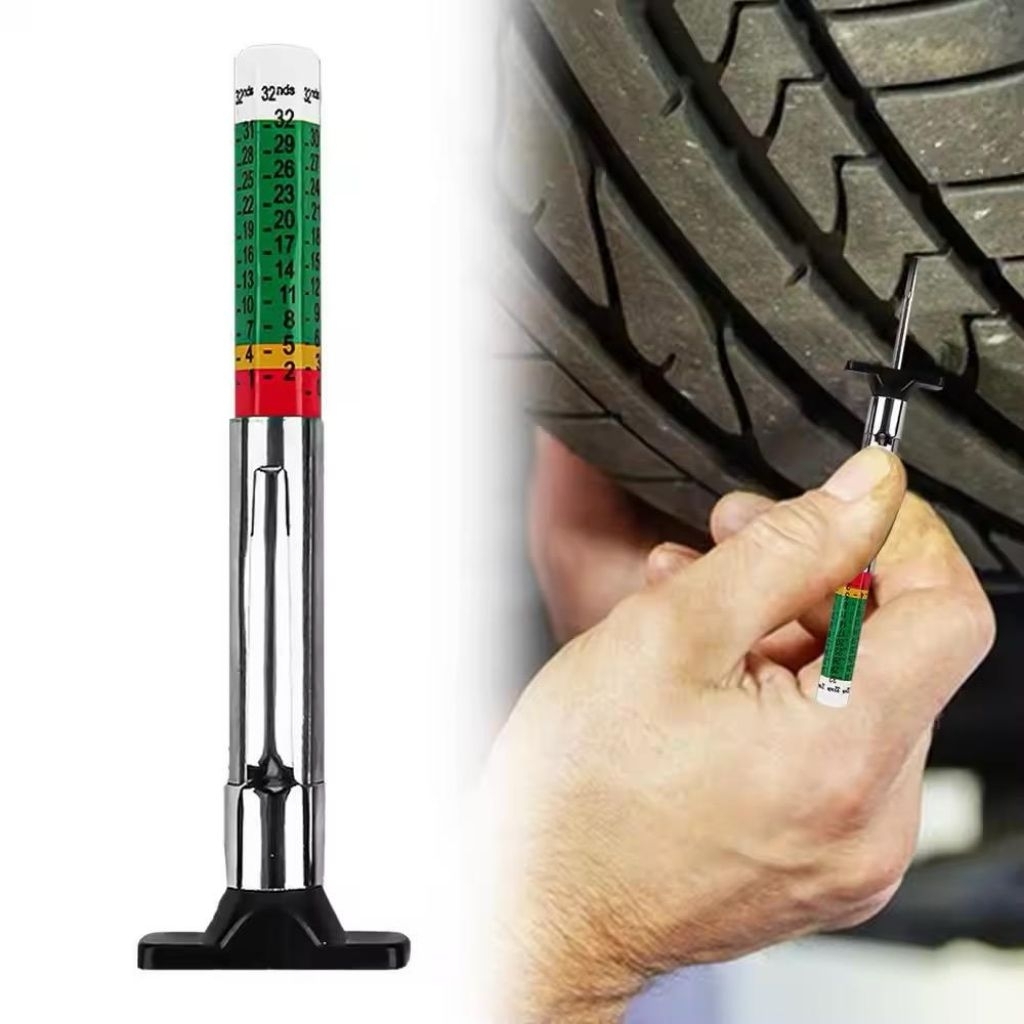 Tire Tread Depth Gauge Two Sided Smart Color Coded Tire Tread Depth 
