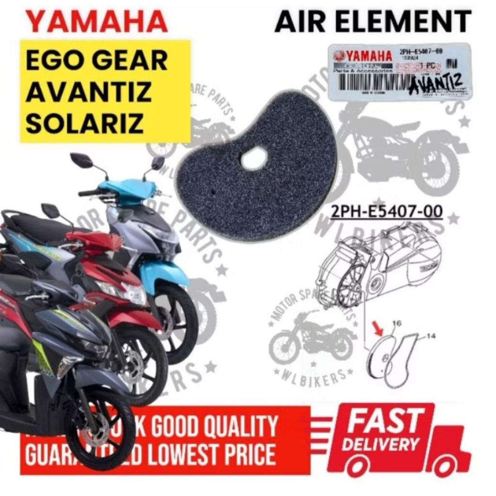 ORIGINAL SPAN CVT ELEMENT AIR SOLARIZ AVANTIZ EGO GEAR NVX NMAX SPAN ...