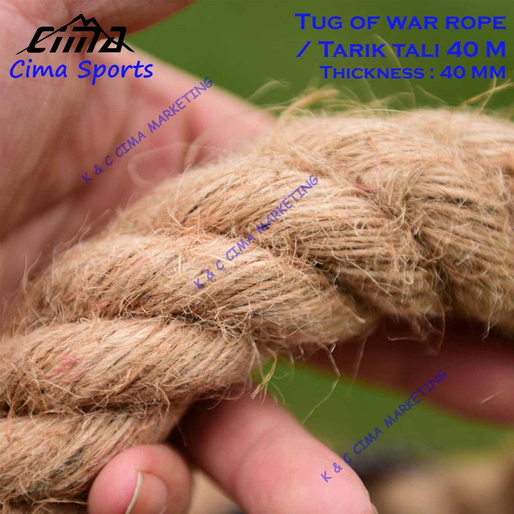 Cima Tug Of War Rope / Tarik Tali 40 Meter / 130 Feet Thickness : 40MM ...