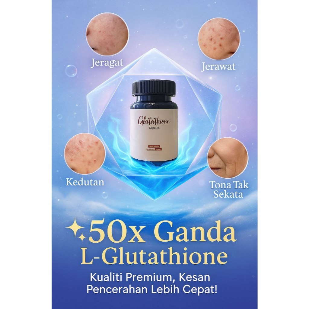 WHITELAB Glutathione Gluta White Supplement Whitening Pemutih Satu Badan