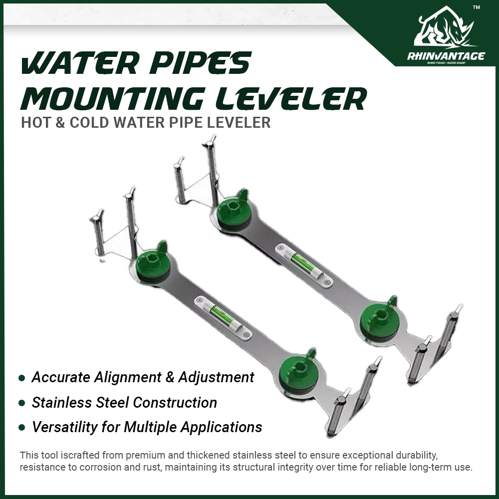 RhinVantage Stainless Steel Hot & Cold Water Pipe Leveler | Durable ...