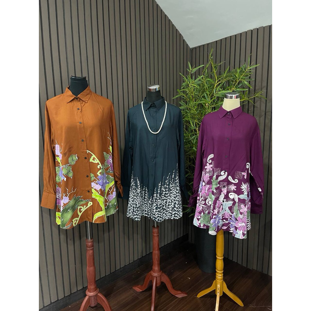 BLOUSE BATIK BUTTON WITH DIAMONDS 💯 LUKIS TANGAN READY STOCK (batch 1 ...