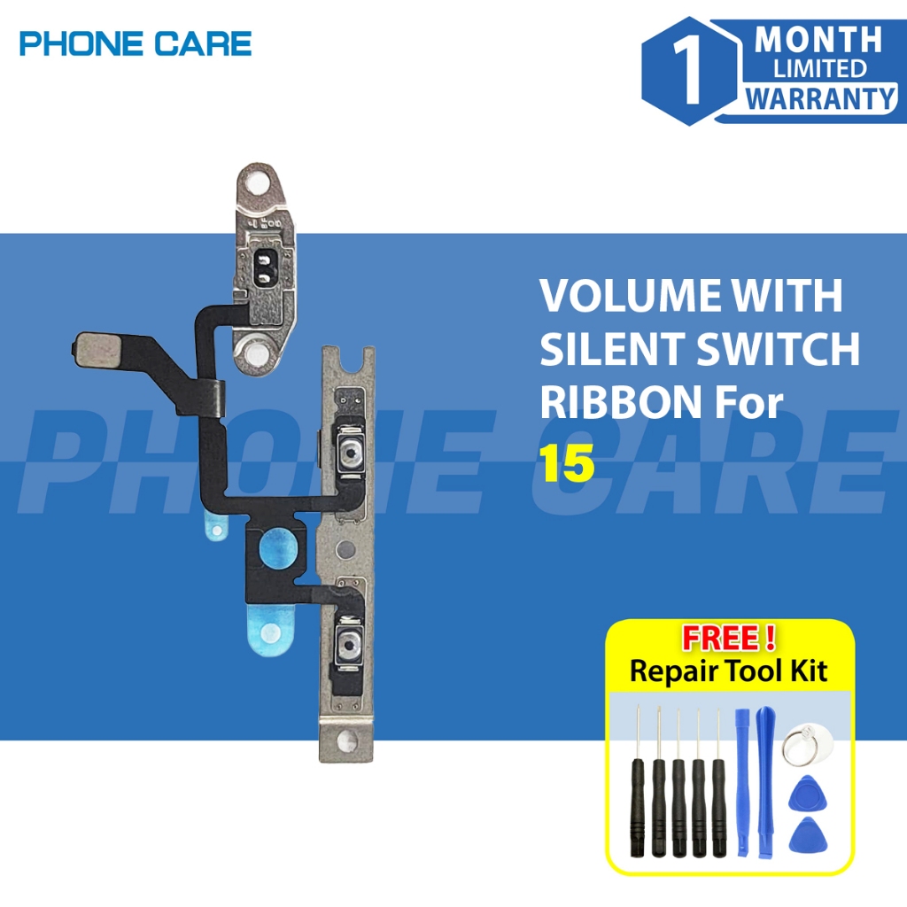 Volume Ribbon For Ip 15 (With Silent Switch Flex Cable) | Shopee Malaysia