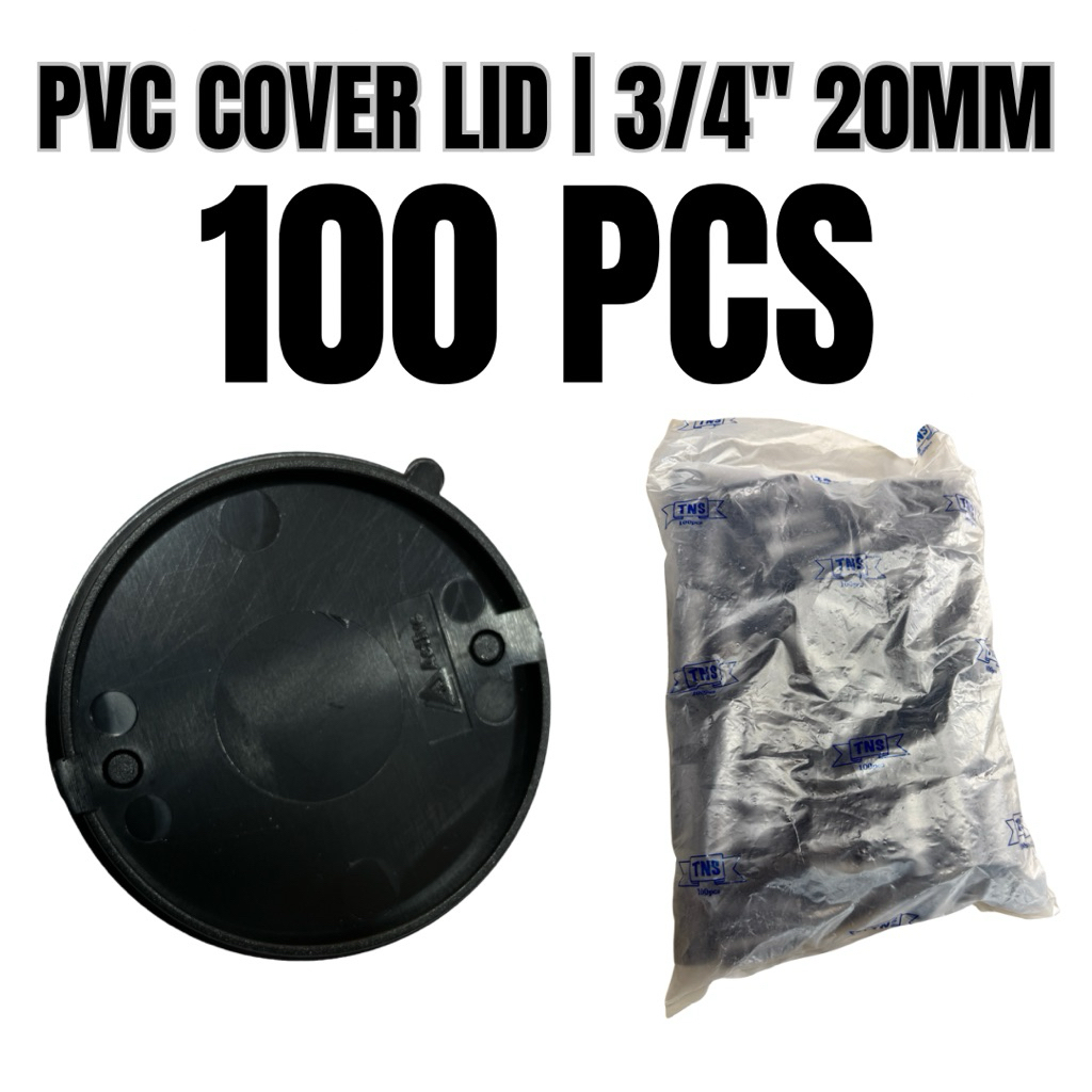 PVC Cover Lid | 3/4” (20mm) | 100 PCS Pack | Shopee Malaysia