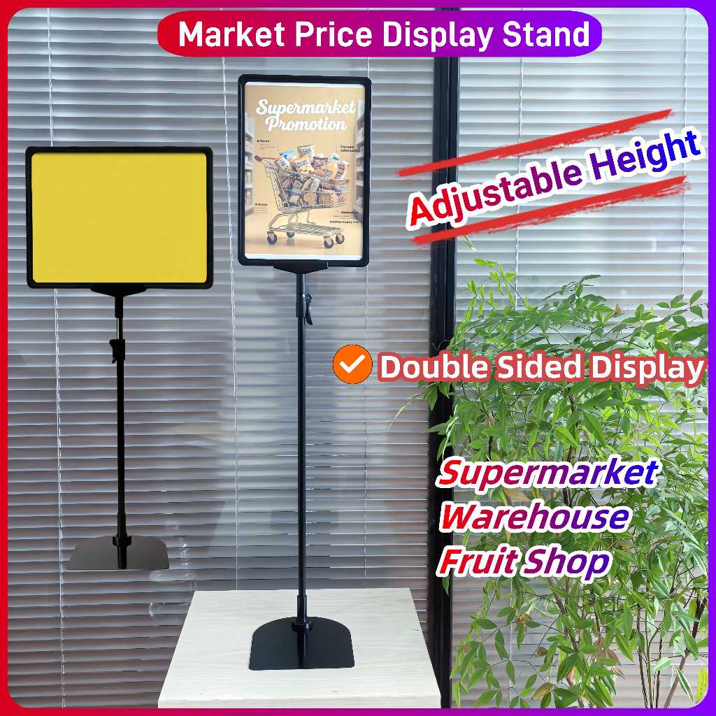 Metal Signboard Stand A4 Promotion Price POP Stand Table Top Poster ...