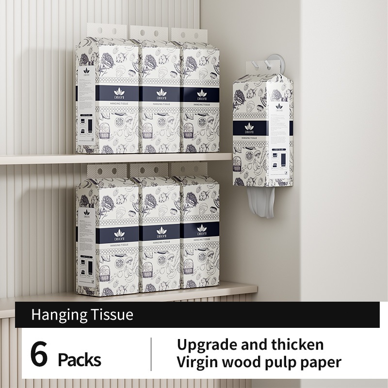 Dinomi [6 Packs] (Cute Hanging Tissue) 230 Pulls tisu cheerful popi ...